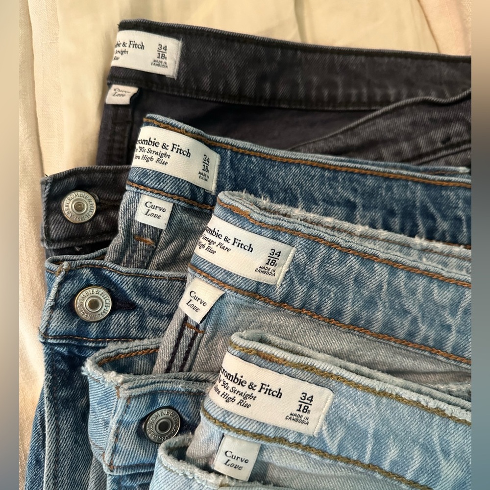 Abercrombie & Fitch Vintage Flare High Rise Curve Love